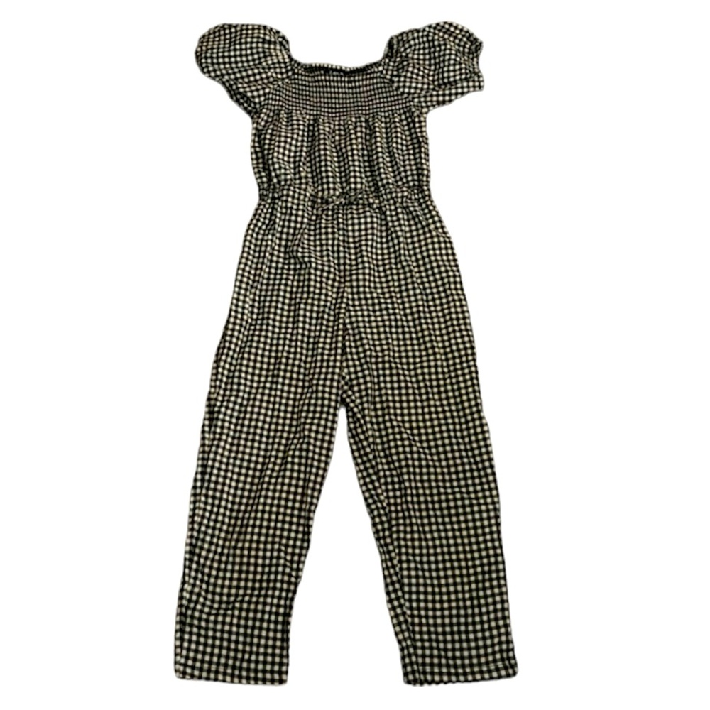 Gingham Smocked Jumpsuit - Kidpik